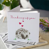 Thinking Of You Hedgehog Card - Olivia Morgan Ltd