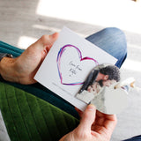 Happy Father's Day Photo Heart And Personalised Card - Olivia Morgan Ltd