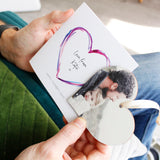 Happy Father's Day Photo Heart And Personalised Card - Olivia Morgan Ltd
