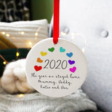 Rainbow Lockdown 2020 Memory Ceramic Decoration