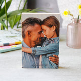 Father's Day Wooden Block Photograph