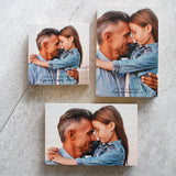 Father's Day Wooden Block Photograph