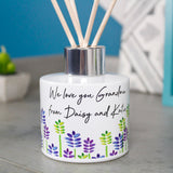 Floral Patterned Personalised Reed Diffuser For Grandma - Olivia Morgan Ltd