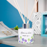 Floral Patterned Personalised Reed Diffuser For Mum - Olivia Morgan Ltd