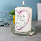 Engagement Personalised Candle - Olivia Morgan Ltd