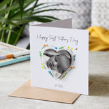 First Father's Day Photo Magnet and Card
