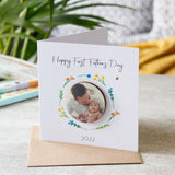 First Father's Day Photo Magnet and Card