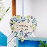 Happy First Mother's Day Floral Heart Hanging Decoration - Olivia Morgan Ltd