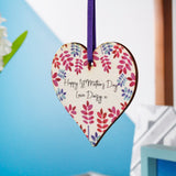 Happy First Mother's Day Floral Heart Hanging Decoration - Olivia Morgan Ltd