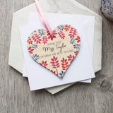 Teacher thank You Removable Heart And Card - Olivia Morgan Ltd