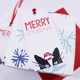 Cat Santa Hat Christmas Gift Tag - Olivia Morgan Ltd