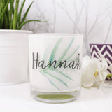 Botanical Personalised Scented Candle For Her - Olivia Morgan Ltd