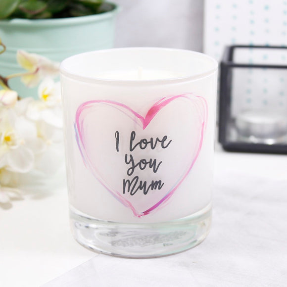 I Love You Mum Scented Mother's Day Candle - Olivia Morgan Ltd