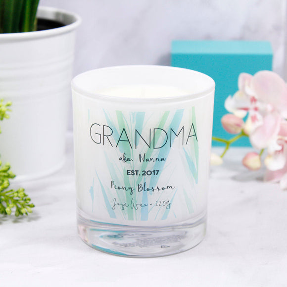 Grandma Mother's Day Personalised Scented Candle - Olivia Morgan Ltd