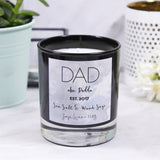 Luxury Scented Personalised Candle Gift For Dad - Olivia Morgan Ltd