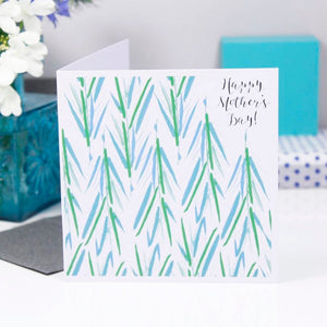 Patterned Tropical Leafy Mother's Day Card - Olivia Morgan Ltd