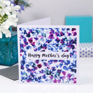 Happy Mother's Day Petals Pattern Card - Olivia Morgan Ltd