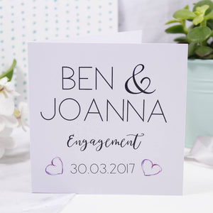 Typography Engagement Card - Olivia Morgan Ltd
