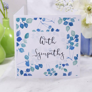 With Sympathy Card - Olivia Morgan Ltd