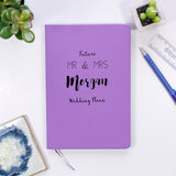 Mr and Mrs To Be Wedding Planner Personalised Notebook - Olivia Morgan Ltd