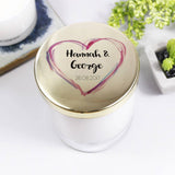 Scented Luxury Personalised Anniversary Candle With Lid - Olivia Morgan Ltd