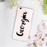 Typography Personalised iPhone Case For Her - Olivia Morgan Ltd
