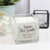 Christening Personalised Scented Square Candle - Olivia Morgan Ltd