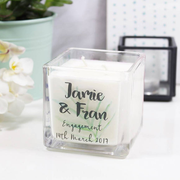 Engagement Personalised Scented Candle Gift - Olivia Morgan Ltd