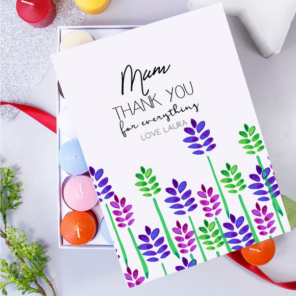 Thank You Mum Box Of Candles - Olivia Morgan Ltd