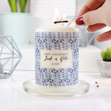Floral Engagement Personalised Candle - Olivia Morgan Ltd