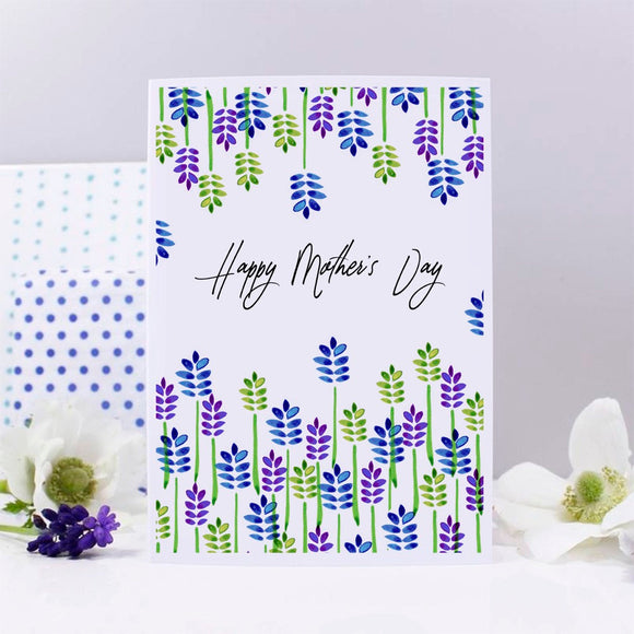 Happy Mother's Day Patterned Card - Olivia Morgan Ltd