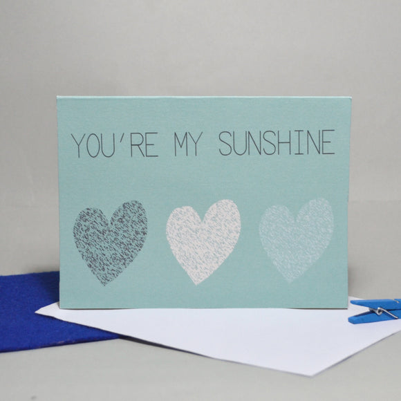 You're My Sunshine Anniversary Card - Olivia Morgan Ltd