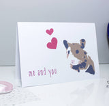 Hamster Me And You Anniversary Card - Olivia Morgan Ltd