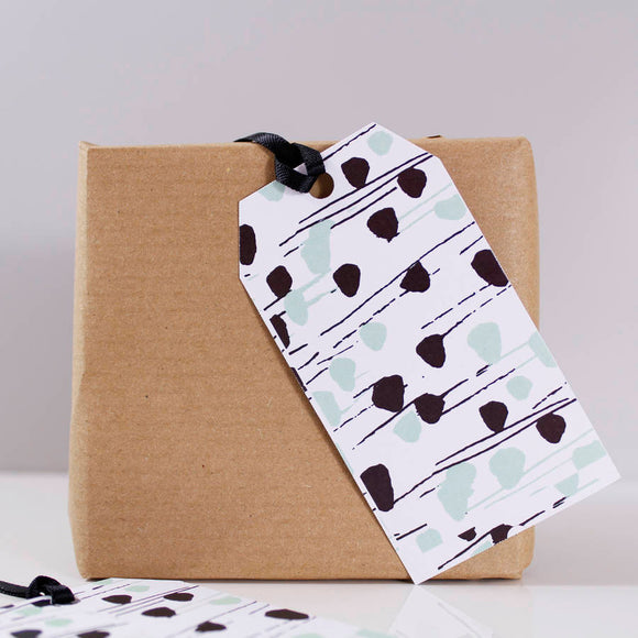 Dot And Stripe Gift Tag - Olivia Morgan Ltd