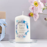 Wreath Engagement Personalised Candle - Olivia Morgan Ltd