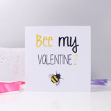 Bee My Valentine? Valentines Day Card - Olivia Morgan Ltd