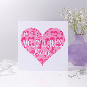 Happy Valentine's Day Heart Card - Olivia Morgan Ltd