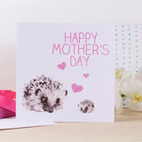 Happy Mother's Day Hedgehog Card - Olivia Morgan Ltd