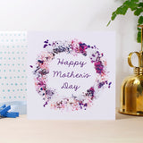 Happy Mother's Day Wreath Card - Olivia Morgan Ltd