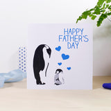 Happy Father's Day Penguin Card - Olivia Morgan Ltd