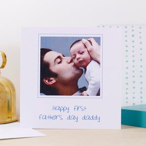 First Father's Day Personalised Photo Card - Olivia Morgan Ltd