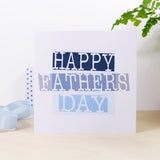 Happy Father's Day Stamped Style Card - Olivia Morgan Ltd