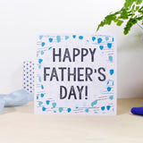 Happy Father's Day Patterned Card - Olivia Morgan Ltd