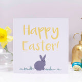 Happy Easter Bunny Easter Card - Olivia Morgan Ltd