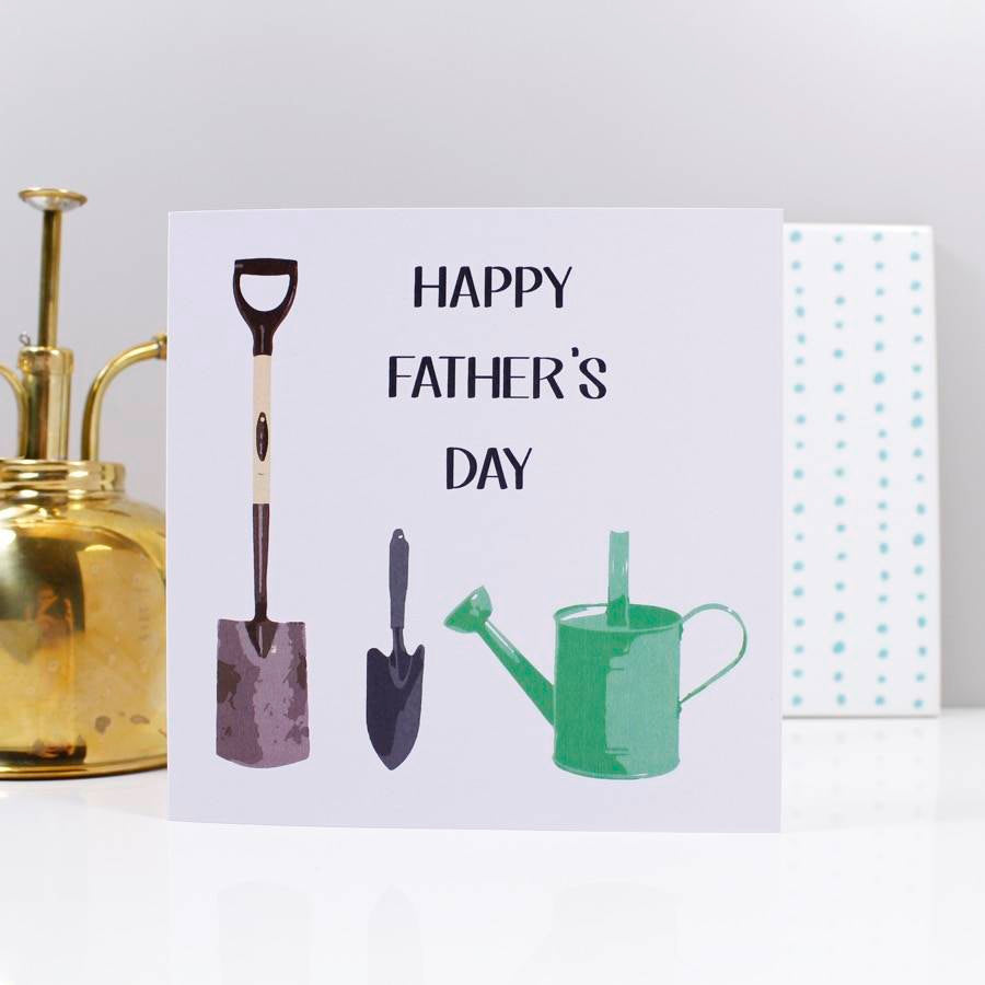 Happy Father's Day Gardening Theme Card