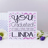 Congratulations Graduation Personalised Card - Olivia Morgan Ltd