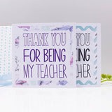 Patterned Thank You Card For Teachers - Olivia Morgan Ltd