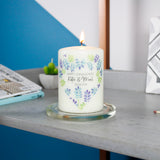 Floral Engagement Personalised Candle Gift - Olivia Morgan Ltd