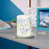Floral Engagement Personalised Candle Gift - Olivia Morgan Ltd