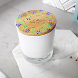 Couples Anniversary Scented Candle With Floral Lid - Olivia Morgan Ltd